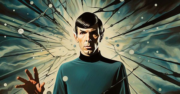 An AI-generated image of Mr. Spock from Star Trek: The Original Series