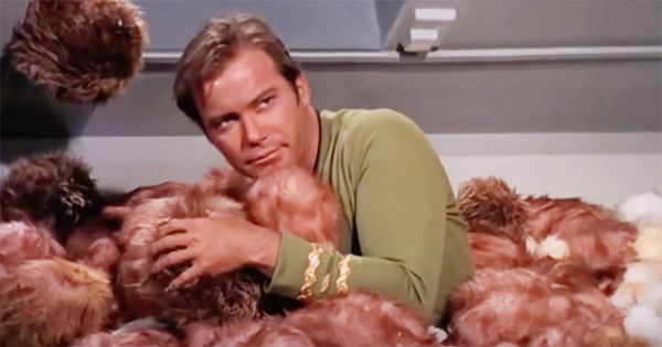 A screen capture from the original Star Trek series.
