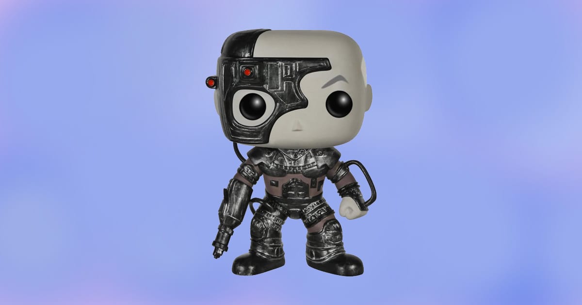 Funko POP vinyl figure of Locutus of Borg from Star Trek The Next Generation with cybernetic detail.