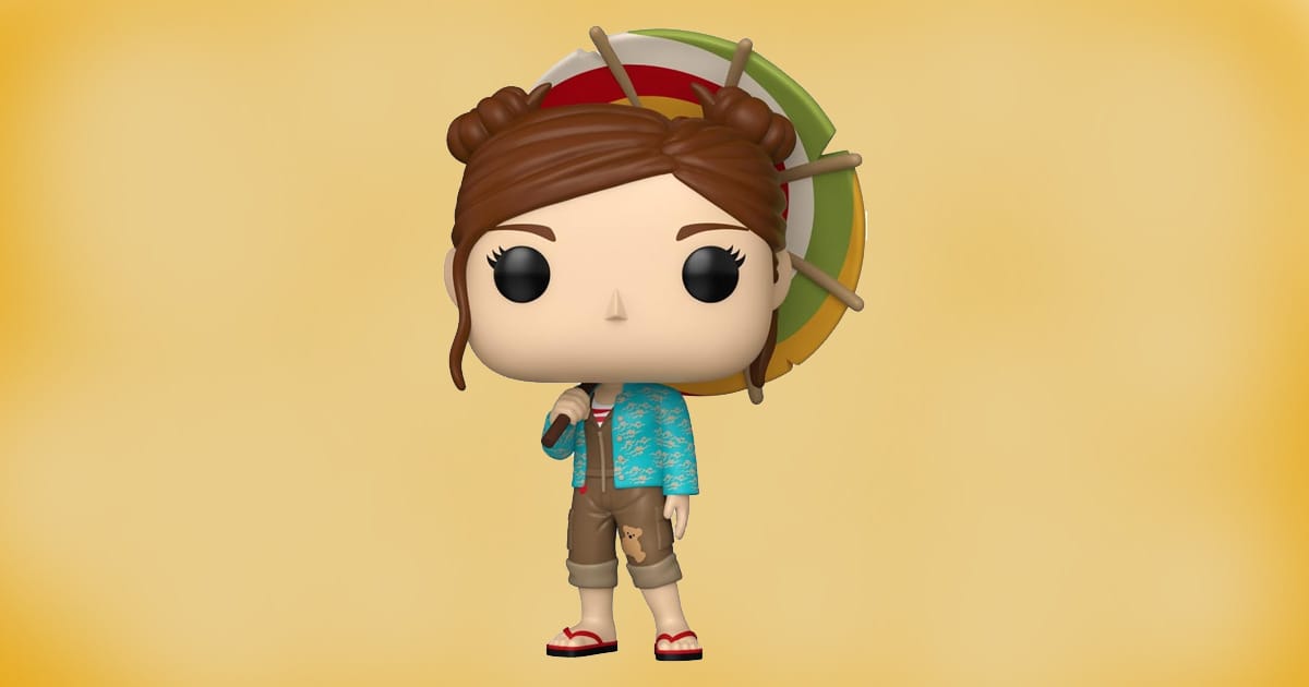 Funko Pop Firefly Kaylee Frye vinyl figure with colorful parasol and teddy bear patch coveralls.