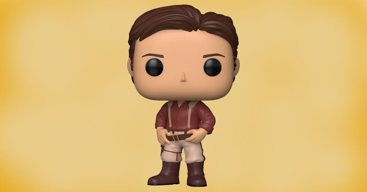 Funko Pop Firefly Malcolm Reynolds vinyl figure in red shirt with suspenders.