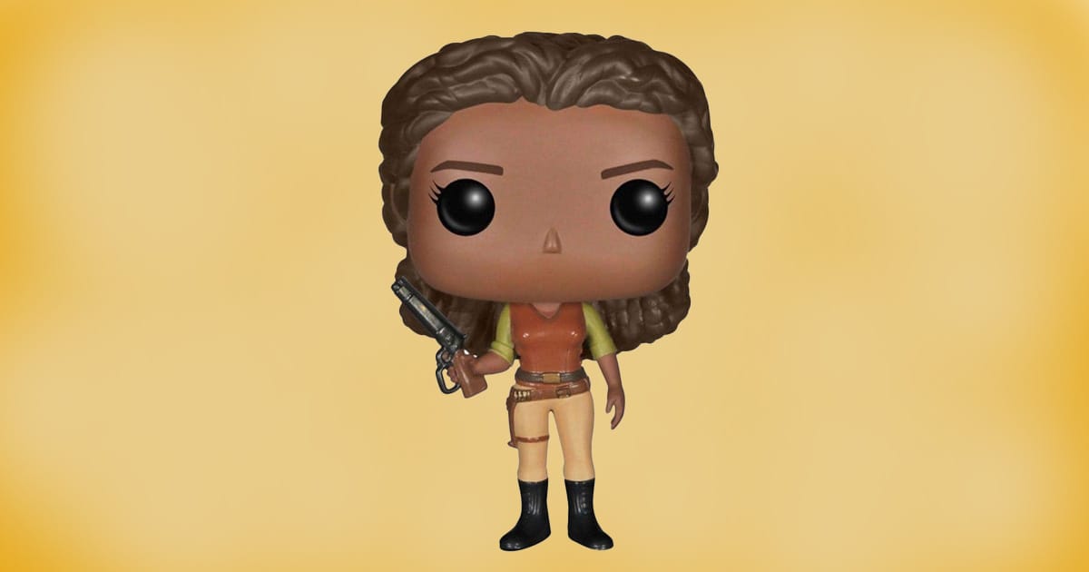 Funko Pop Firefly Zoe Washburne vinyl figure with pistol and brown combat outfit.
