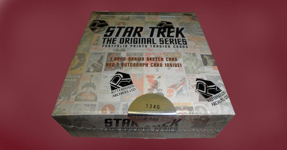 Rittenhouse 2014 Star Trek The Original Series Portfolio Prints Trading Card Box sealed in packaging.