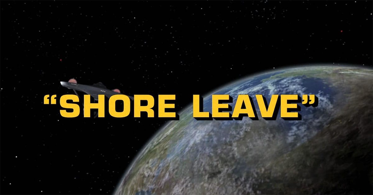 Title screen from the 1966 Shore Leave episode of Star Trek.