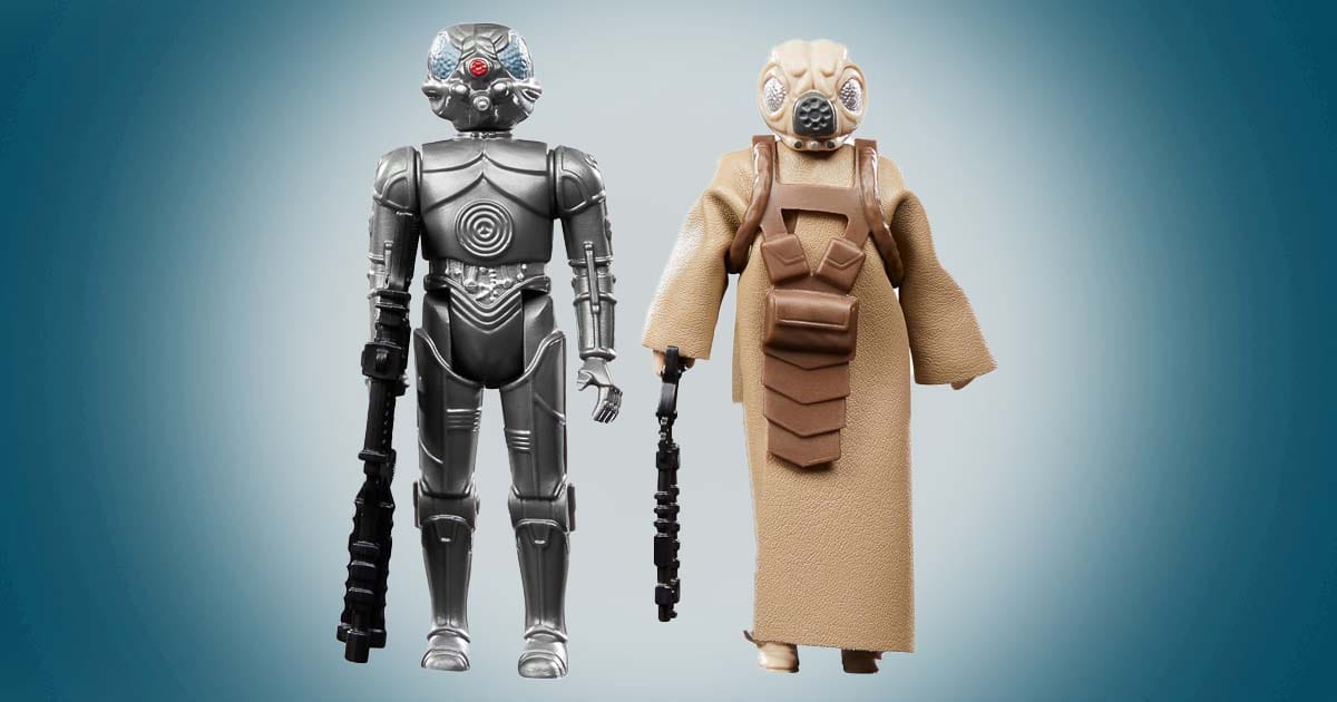 4-LOM and Zuckuss Retro Collection Star Wars action figures from The Empire Strikes Back