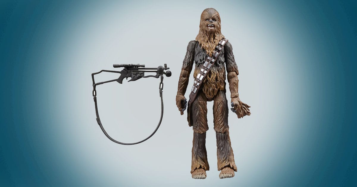 Chewbacca Vintage Collection action figure with bowcaster from Star Wars A New Hope.