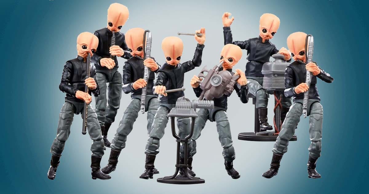Figrin D’an and the Modal Nodes Vintage Collection action figures from Star Wars A New Hope.