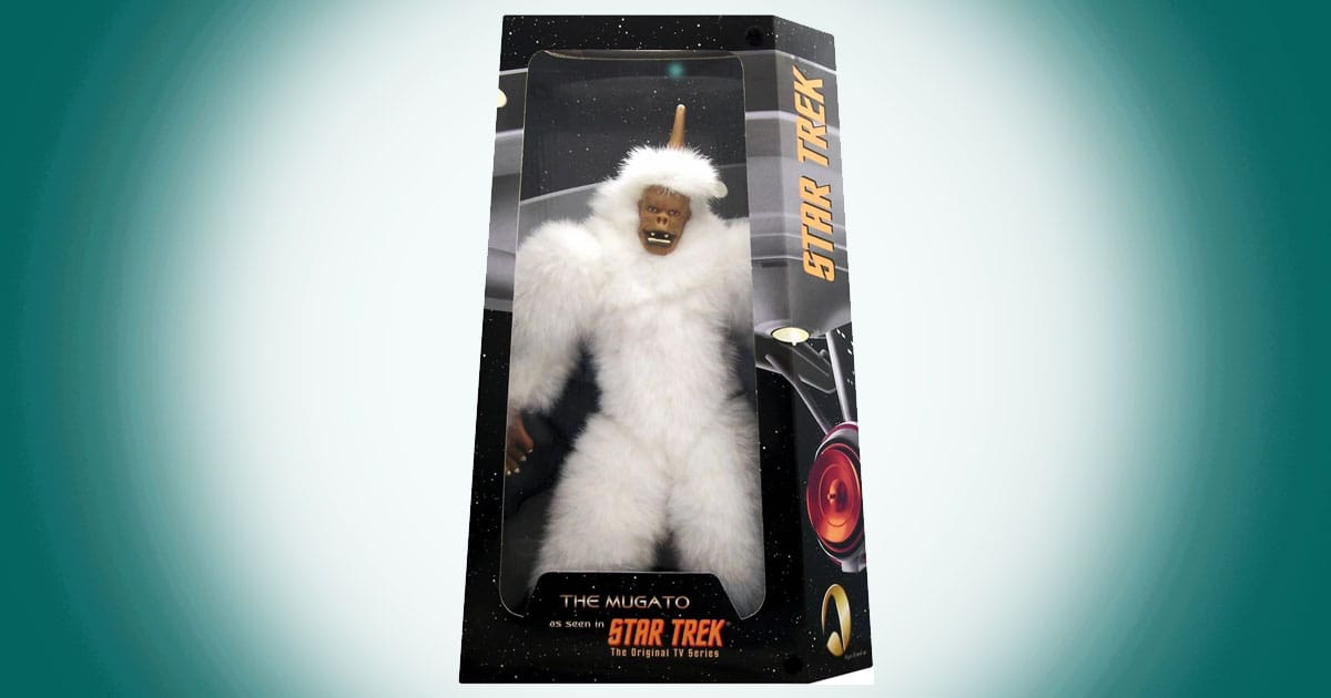 Star Trek The Original Series Mugato 12 inch action figure collectible in display box.