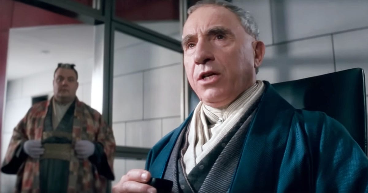 Dr Raymond Cocteau speaking in controlled future society in Demolition Man 1993.